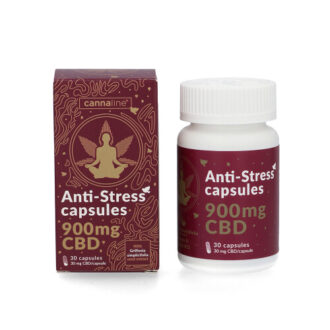 CANNALINE ANTI-STRESS CBD KAPSELIT – TÄYSI SPEKTRI 900 MG CBD